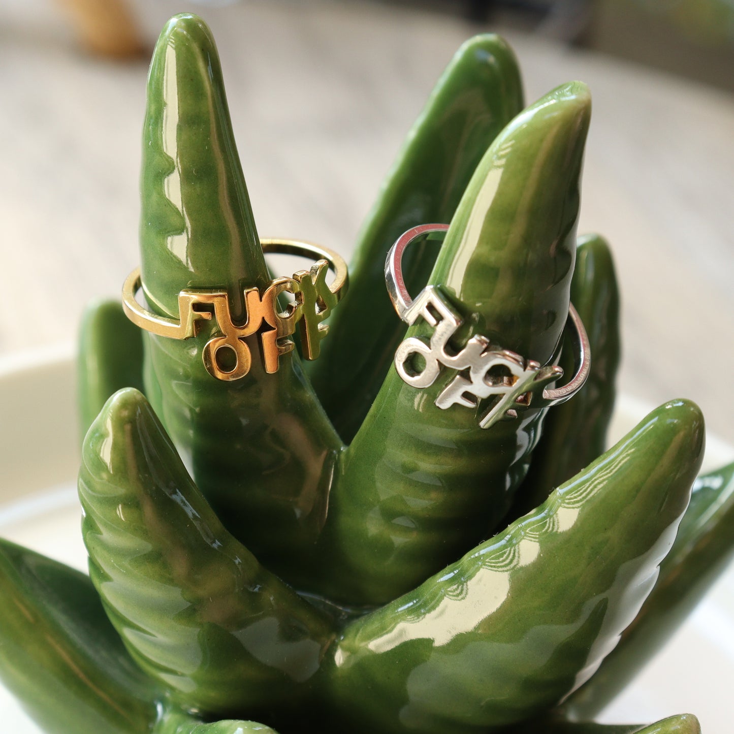 F-off ring zilver