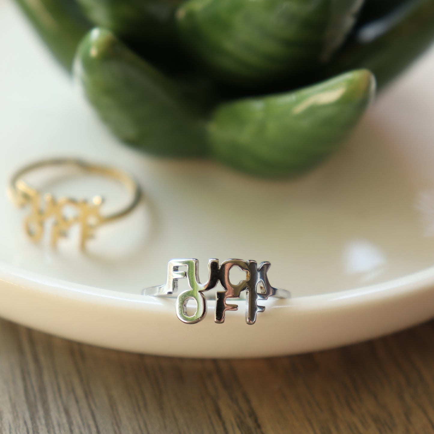 F-off ring zilver