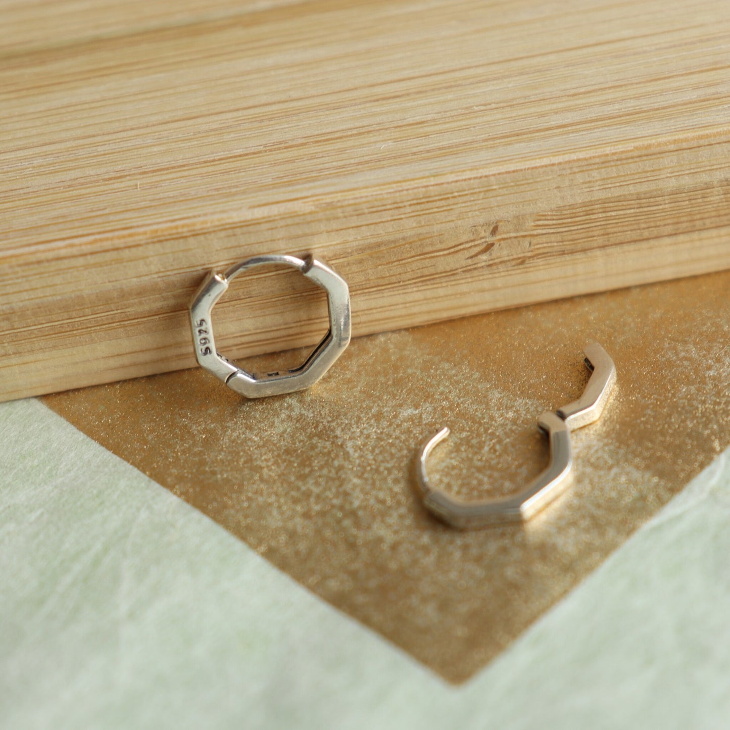 Tiny Geo Sterling Zilver - Oorbellen