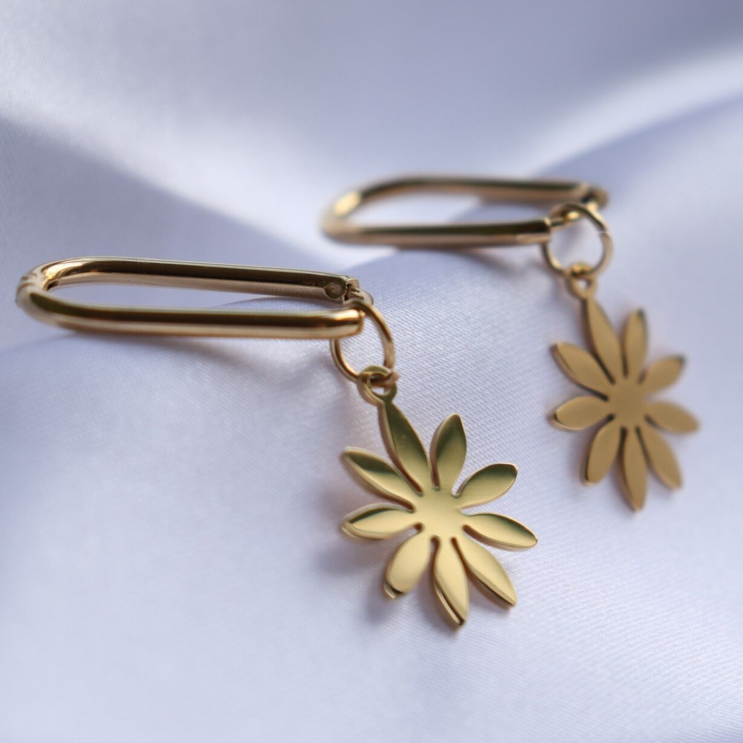 Golden Flower - Oorbellen