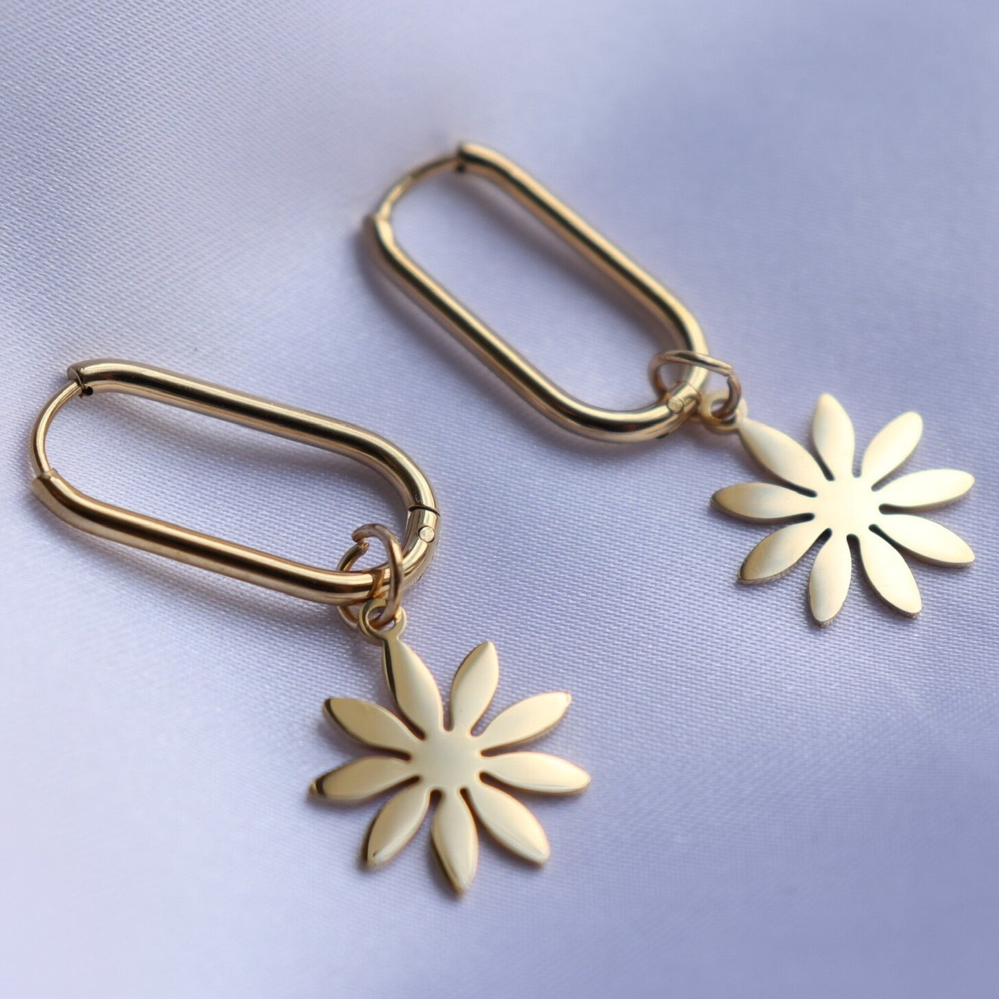 Golden Flower - Oorbellen