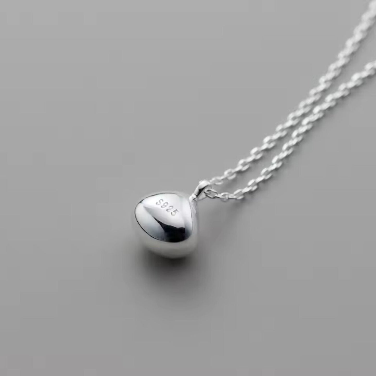 Raindrop - Ketting Zilver