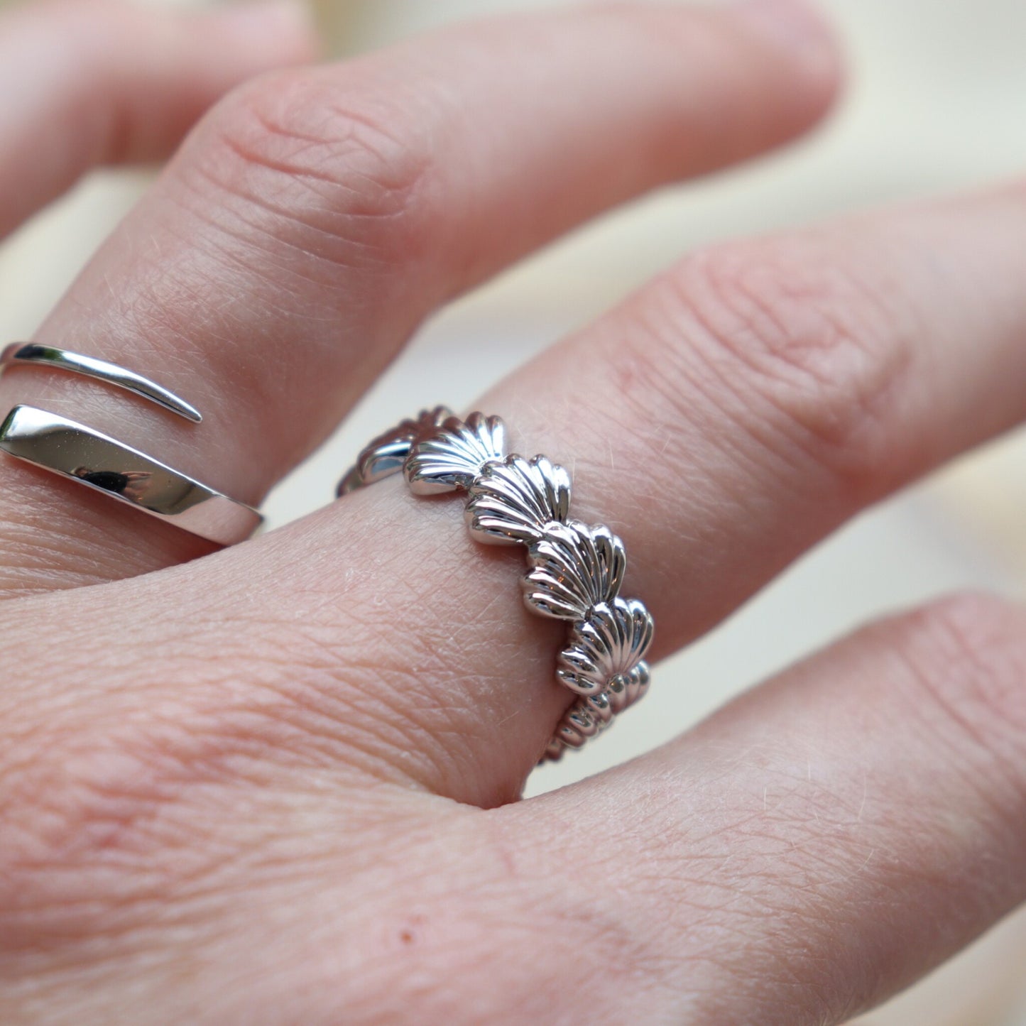 Seashell zilver - Ringen