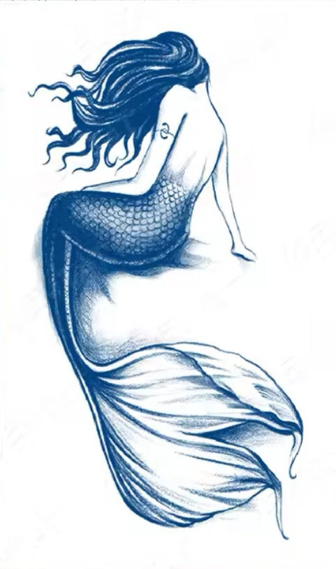 Semi Permanente tattoo - Mermaid