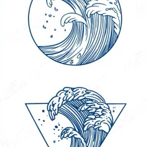 Semi Permanente tattoo - Ocean