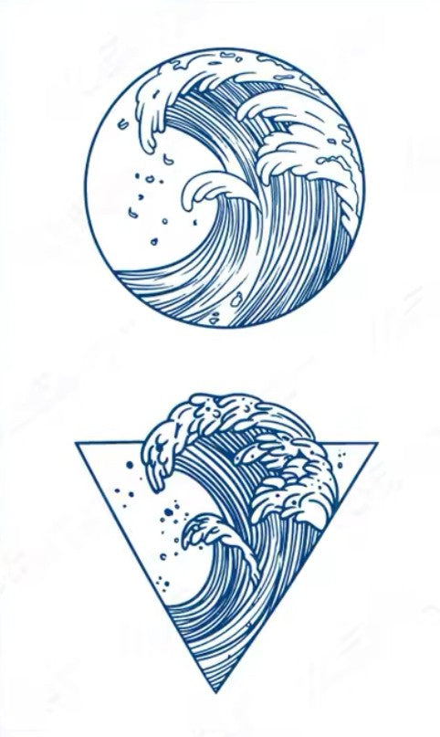 Semi Permanente tattoo - Ocean