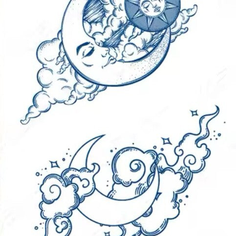 Semi Permanente tattoo - Moonlight