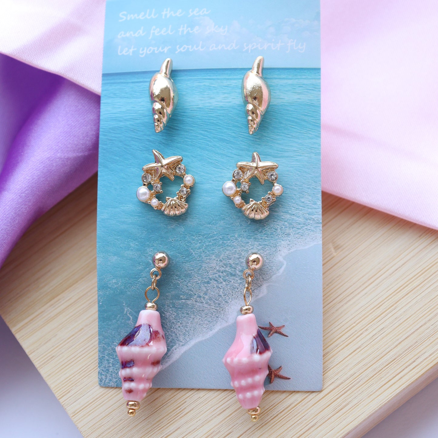 Mermaid Magic - Oorbellen set 3 stuk